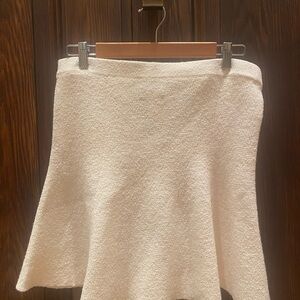 H&M Cream A-Line Skirt